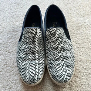 Anthropologie Klub Nico Blue Leather Pastizal Upper Slip On Platform Sneakers